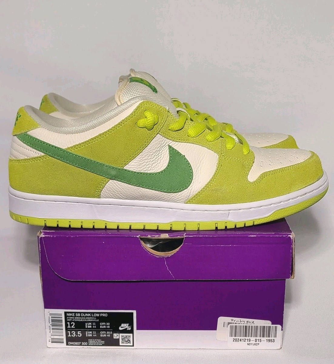 Nike SB Dunk Low Pro Green Apple | Mens 12 | Fruity Pack Atomic