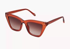 NEW Fossil FW230 Cat Eye Sunglasses Brown Demi Frame Brown Gradient Lens 51mm