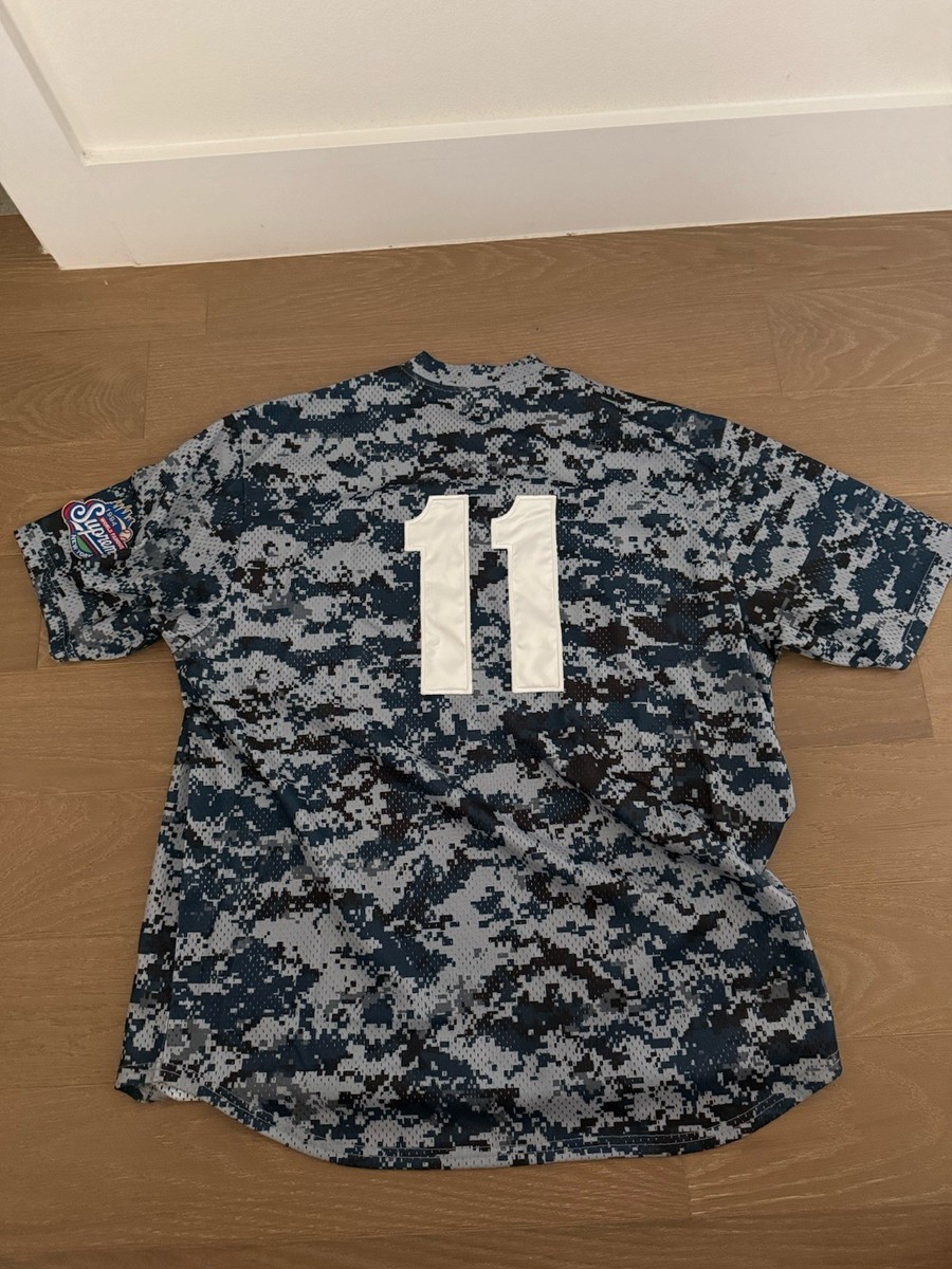 Supreme S Logo Baseball Henley Digi Camo Size Large L SHIPS TODAY