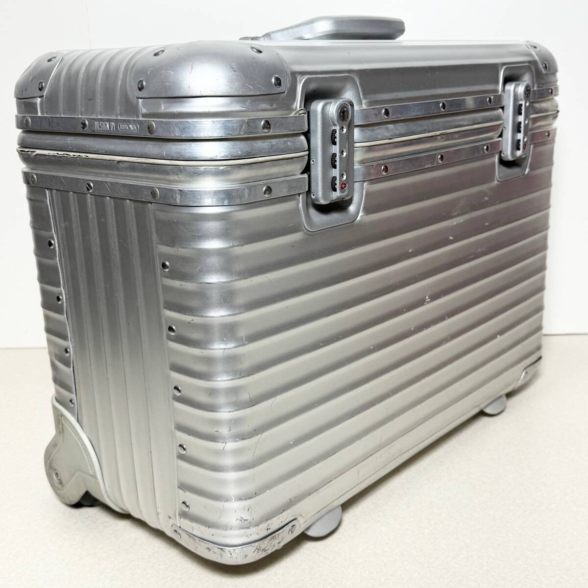 Rimowa Topas Pilot Trolley 46L Silver 2-wheels Carry Case Suitcase