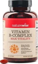NatureWise Vitamin B Complex for Women and Men - with 360 Count (Pack of 1) 