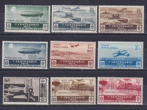 ITALY 1934 Medals complete airmail set MNH - CV $ 350 / M801