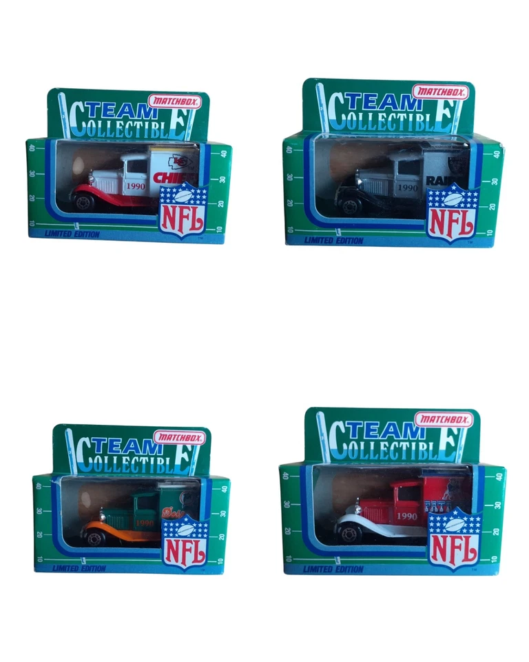  NFL MATCHBOX 1990 - White Rose edición limitada - juego completo Foto 3 de 4