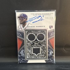 Michael Harris II 2023 Topps Sterling #SBDB-MH2 Blue Debuts Patch Auto RC /10