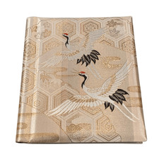 Vintage Japanese Asian Metallic Pink Rose Gold Covered Photo Album Cranes Tommy