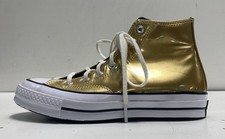 Converse Chuck Taylor All Star Chuck 70 Metallic Gold High Top Women's Size 8