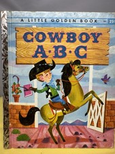 Cowboy ABC A Little Golden Book 389 Vintage Childrens Book Western Alphabet