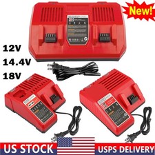 Battery Charger for M12 for M18 for Milwaukee 18V 14.4V 12V Lithium Battery USA