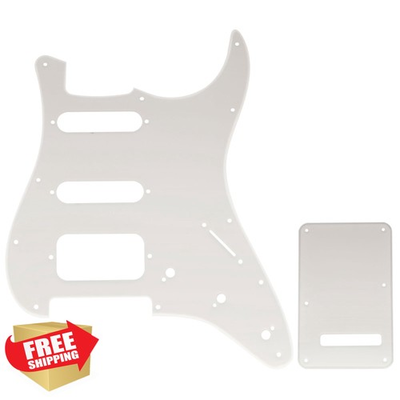 #ad #ad Musiclily Transparent Strat Pickguard Backplate HSS $27.99