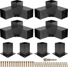 Pergola Kit, Pergola Brackets 3-Way Right Angle Corner Bracket Woodworks DIY Pos