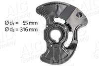 AIC Ankerblech Spritzblech Bremsscheibe Vorne Links FüR Mercedes C-Klasse SLK