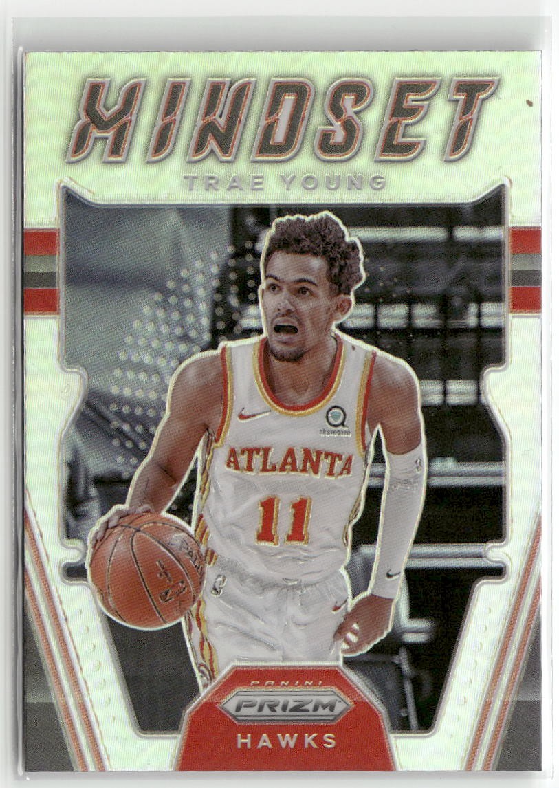 2021-22 Panini Prizm #12 Trae Young Mindset Prizms Silver ☘️182