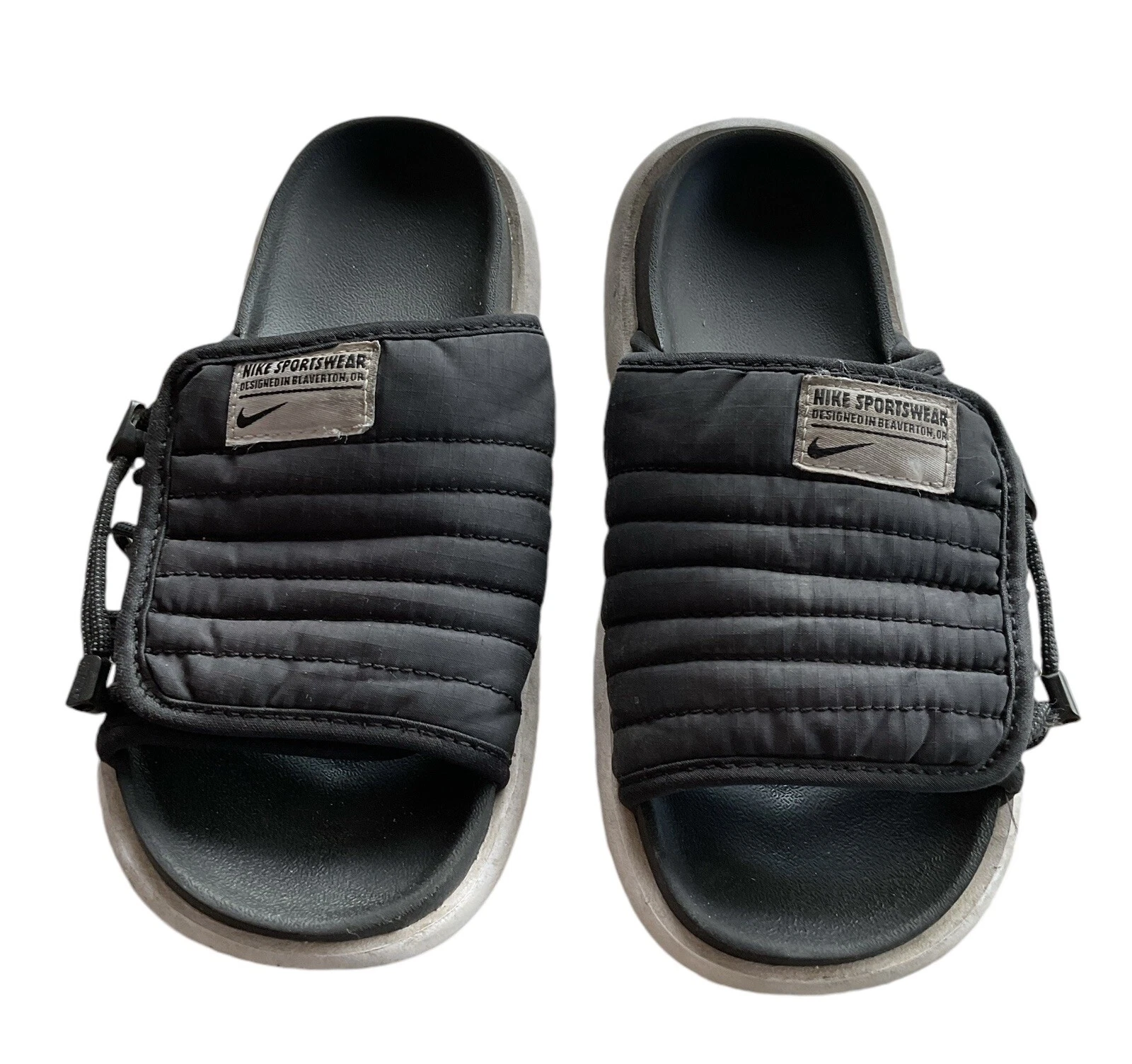 Nike Donna Asuna 2 Scivoli Regolabili Nero Bianco Taglia 6 DH8469 001