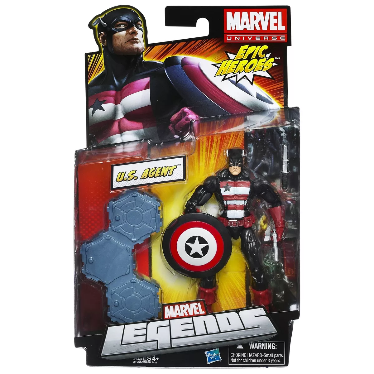 Hasbro Marvel Legends Series Avengers 6-Inch Action Figure Toy U.S. Agent  and 2 Accessories, For Kids Ages 4 and Up - Marvel