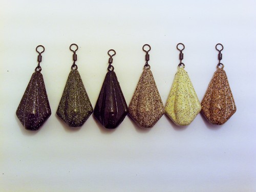 10 x RISER 0.75oz - 3oz SMOOTH Carp Fishing Leads Weights Big Eye Swivel - Picture 10 of 18