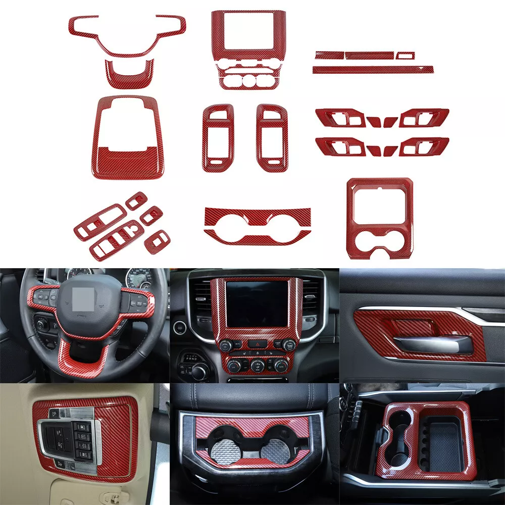 27PCS Interior Trim Set Full Decorative For Dodge Ram 1500 18 22