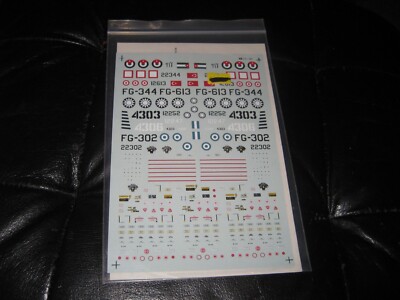 F-104 Lockheed Starfighter decal sheet in 1/72 scale by Microscale-1/72- #181