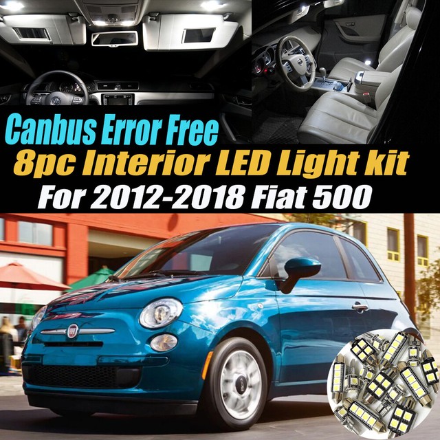 8Pc CANBUS Error Free White Car Interior LED Light Kit for 20122018