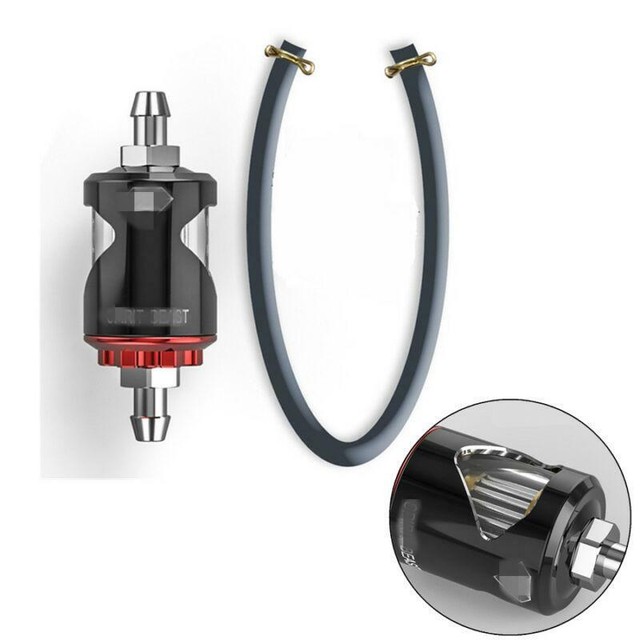 Aluminum 5.5mm Motorcycle Fuel Filter Kit Gas Oil Economizer
