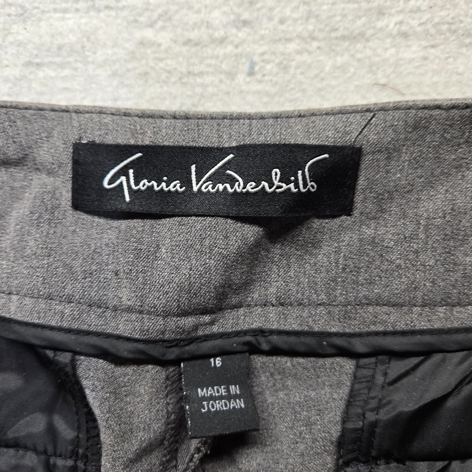 Gloria Vanderbilt Solid Gray Ponte Straight-Leg S… - image 3