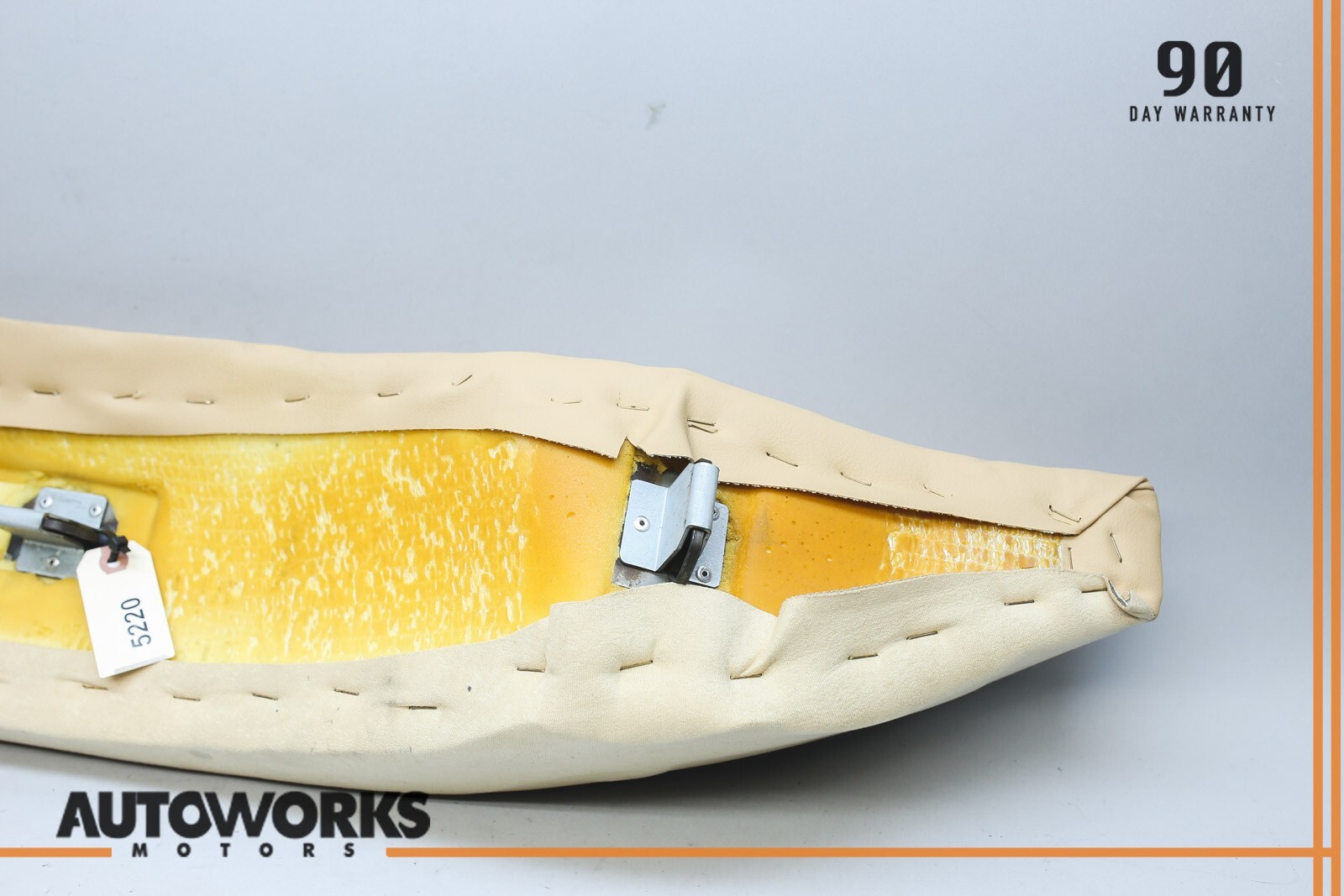 04-08 Maserati Quattroporte M139 Rear Right Seat Bolster Cushion Trim Beige OEM