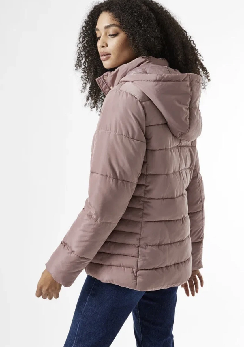 Dorothy Perkins Women Padded puffer Tall Coat Jacket colour pink