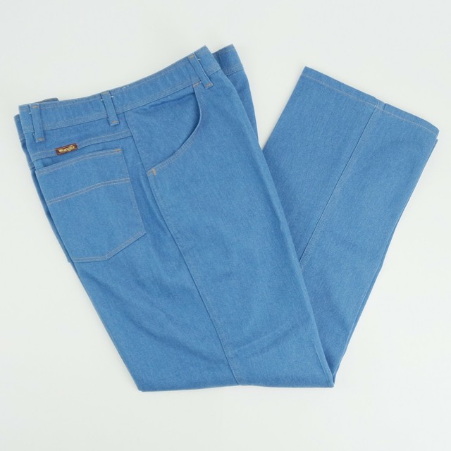 Vintage Wrangler Mens 41X30 Cotton Polyester Jeans Pants Label 42X30
