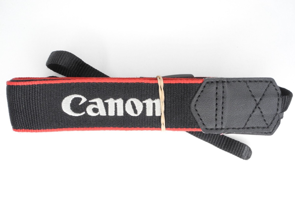 Canon ER-EOSR7 Neck Strap, Black/Red Edge with EOS R7 Canon ER-EOSR7 Neck Strap, Black/Red Edge with EOS R7