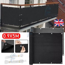 5M Privacy Garden Fence Panel Cover Balcony UV Protection Shade Screen Patio UK