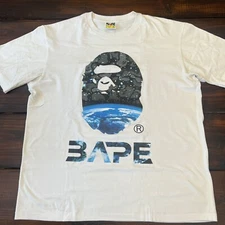 BAPE A Bathing Ape Space Camo Ape Head Tee Shirt Size XL SS21 Authentic