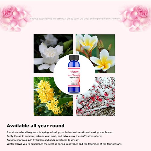 100ML Home Essential Oil Pure Plant Natural Aromatherapy For Fragrance Diffusers - Picture 6 of 7