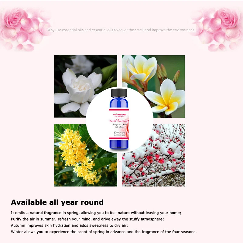 100ml Pure Plant Essential Oil For Home Fragrance Diffusers Natural Aromatherapy - Image 3 of 4