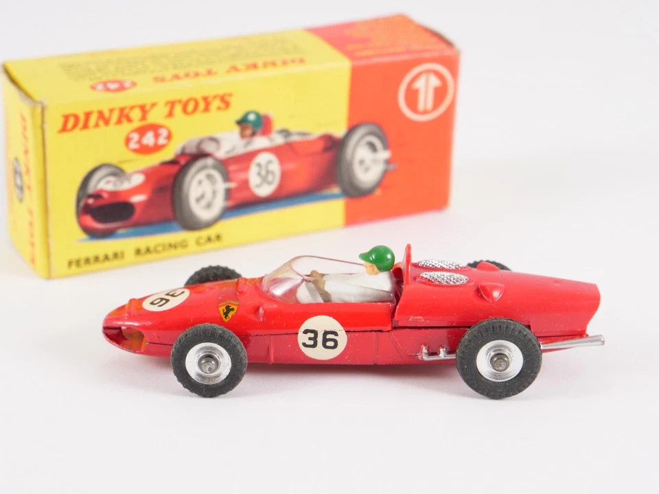 Dinky Toys GB N° 242 Ferrari Racing Car #36 Poco Uscita In Scatola 1/43 - Immagine 2 di 4
