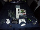 MICROSOFT XBOX 360 60GB CONSOLE BUNDLE 2 CONTROLLERS 11 GAMES chat KINECT CHARGE
