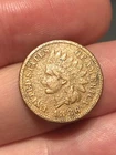 1886 Indian Head Cent Penny, Variety 1, Var 1, T1, Type 1- Fine/VF Details