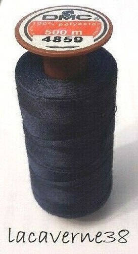 Bobine Fil à Coudre Polyester Noir 500m | Pour Machine Et Couture Main | Tous Tissus