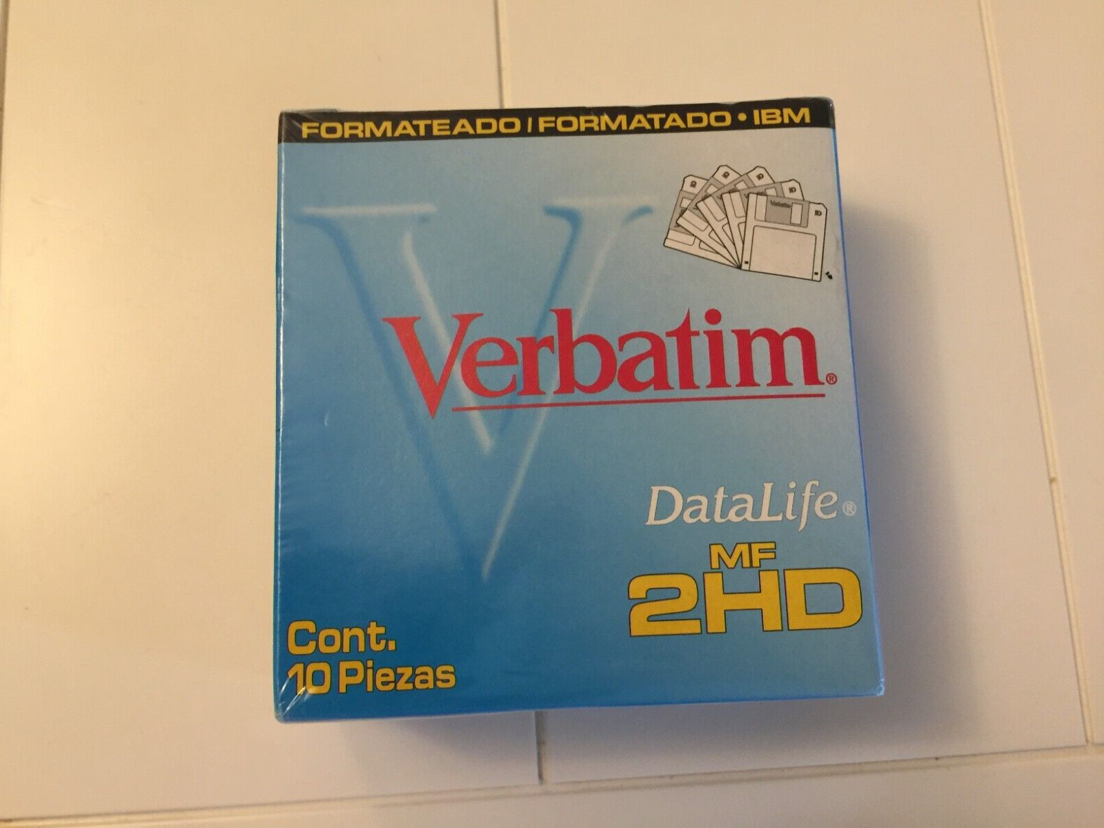 Lote 10 Diskettes Pc 3 1/2 Verbatim 2hd Datalife Mf | Cuotas al mismo