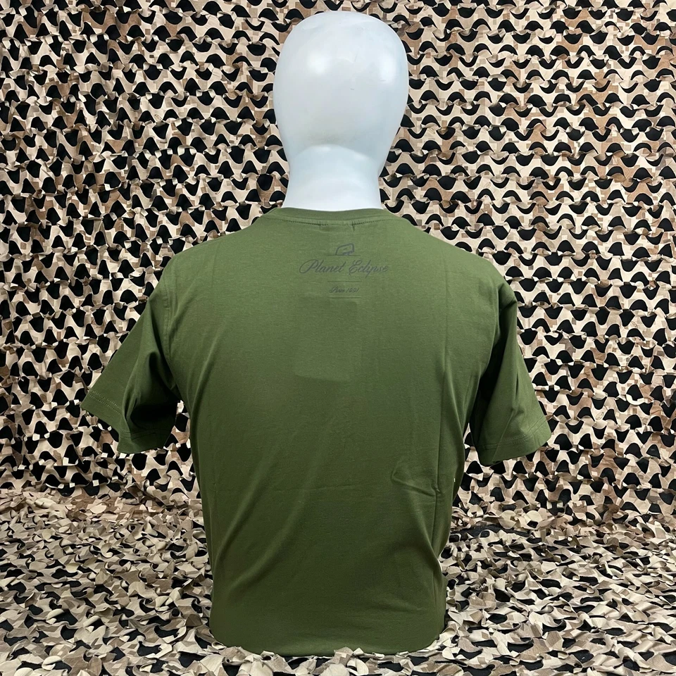 NUEVA Camiseta Planet Eclipse Emortal Para Hombre - Oliva - Pequeña Foto 4 de 4
