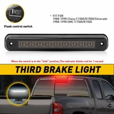 FOR GMC CHEVY C1500 K1500 1988-1998 THIRD 3RD TAIL BRAKE LIGHT CARGO LAMP SMOKED