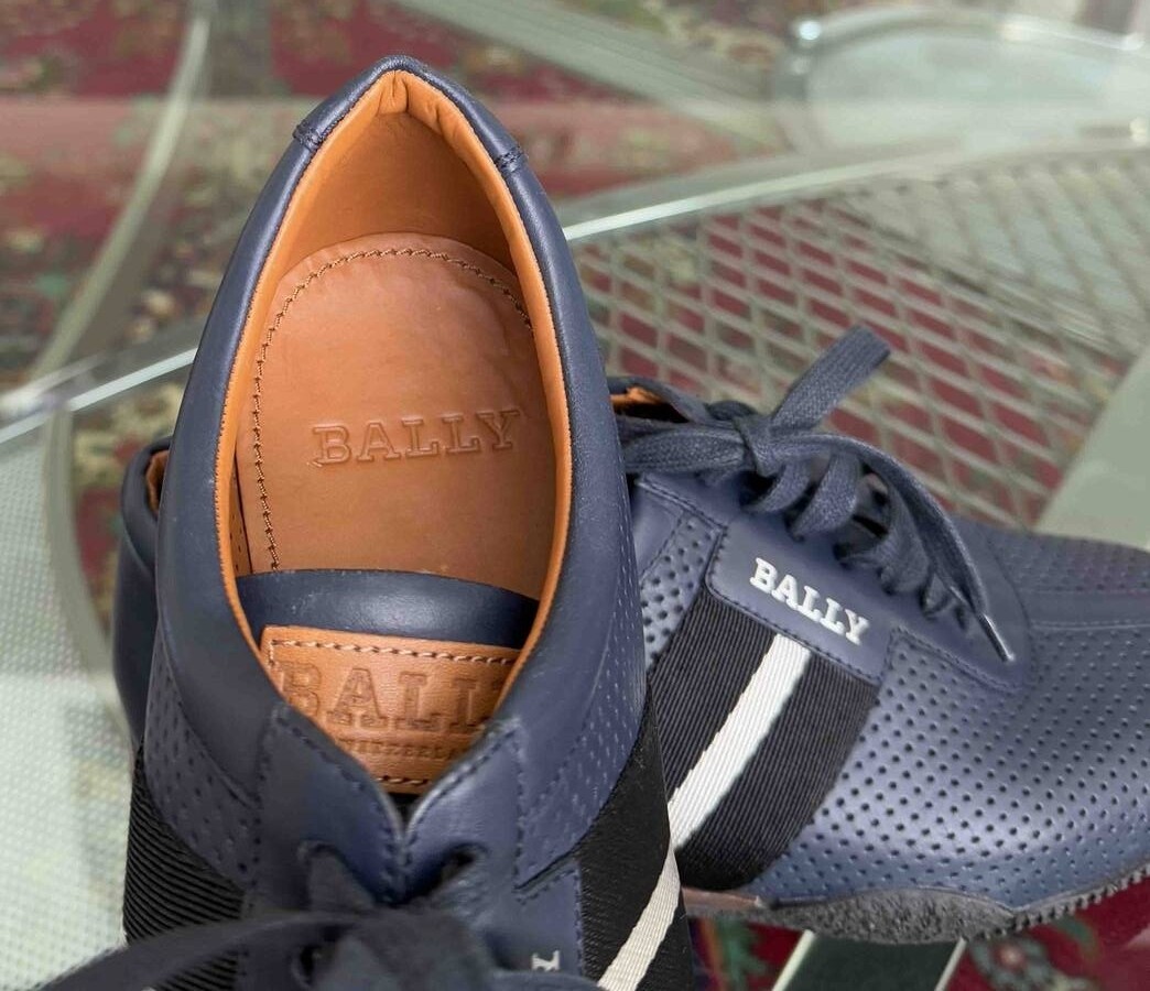 Bally Frenz Men's Perforated Leather Sneakers MSRP $535 NEW MEN SZ