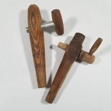 Primitive Wood Beer Whiskey Barrel Tap Spigot Antique Cask Spout Bung 7" & 8"
