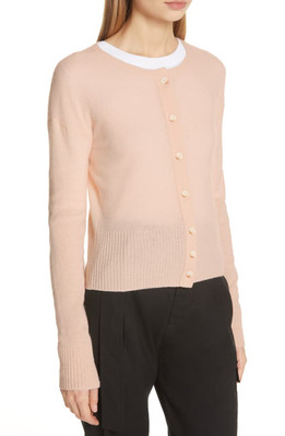 blush cashmere cardigan