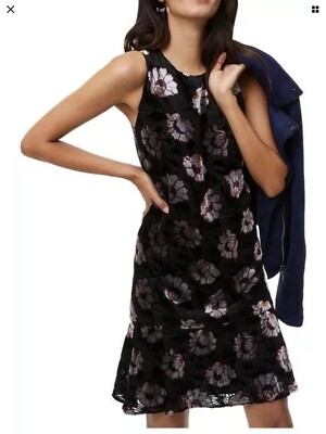 loft velvet dress Women's M Black Red Crushed Floral Cold Shoulder Shift Winter In lush stretch velvet with beautifully ruched detail Velvet green dress LOFT S