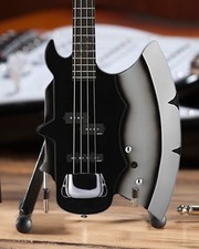 KISS Collectible Gene Simmons AXE Bass Mini Bass Guitar Replica