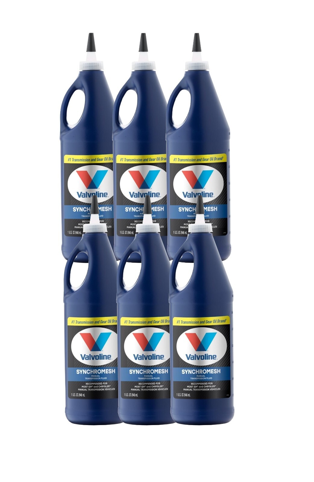 Valvoline 6 Quarts Synchromesh Manual Transmission Fluid Set 6 x 1qt