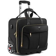 Rolling Laptop Bag,Rolling Briefcase for Men  Women,Laptop Briefcase on Whee...