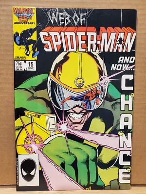 Web of Spider-Man 15 Key 1st Chance Cameo of Foreigner Harris 1986 Marvel Comics