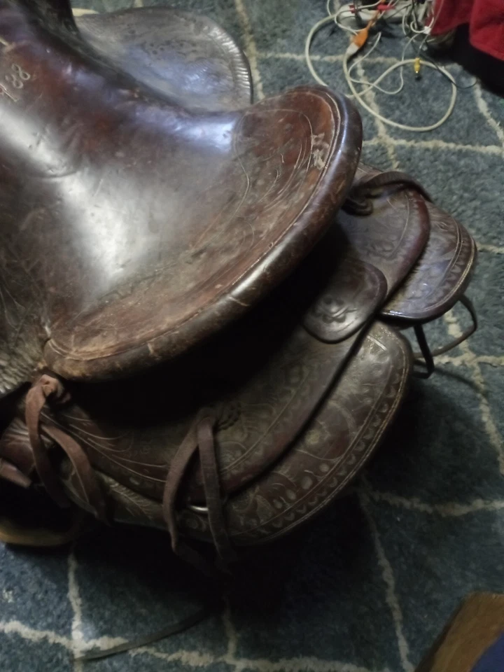 Jim Taylor Original Vintage 15-in Cutting Saddle - Image 2 of 2