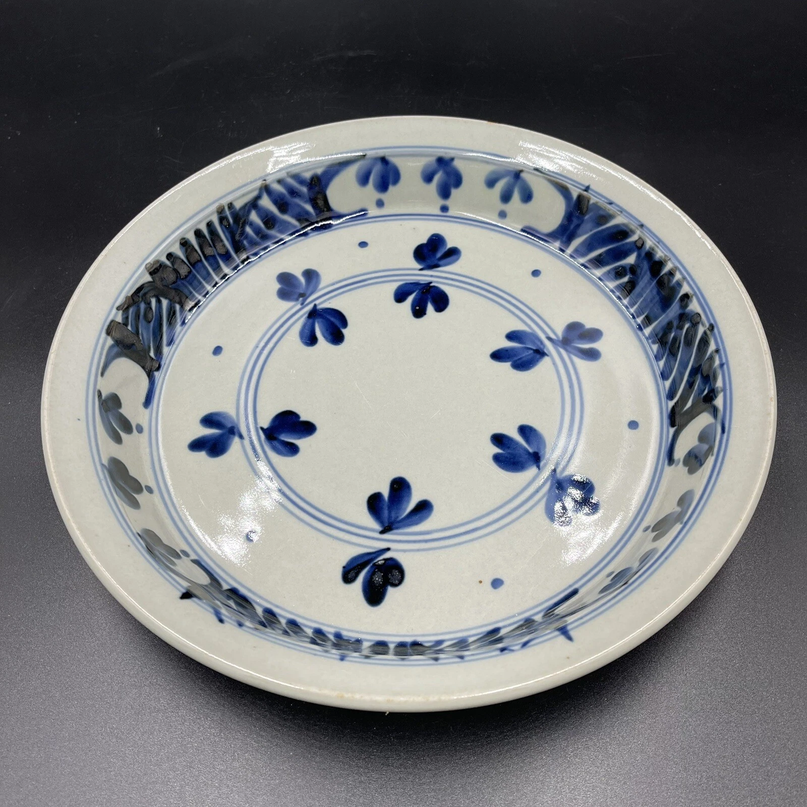 Iron Mountain Pottery MARTHAS FLOWERS Pie Plate 1988 Dish Shallow Baker 10.5 in