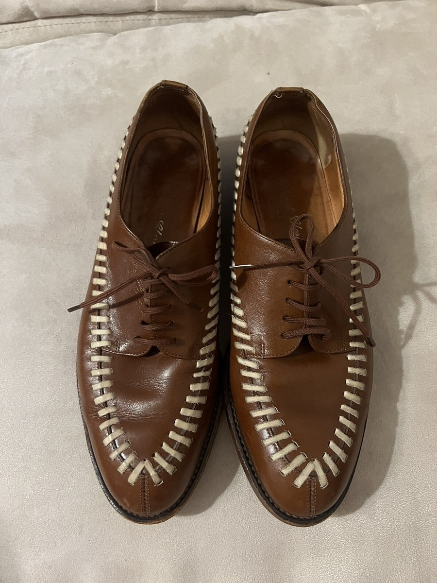 Robert Clergerie Vintage Womans Leather Oxford Lace Up Shoes
